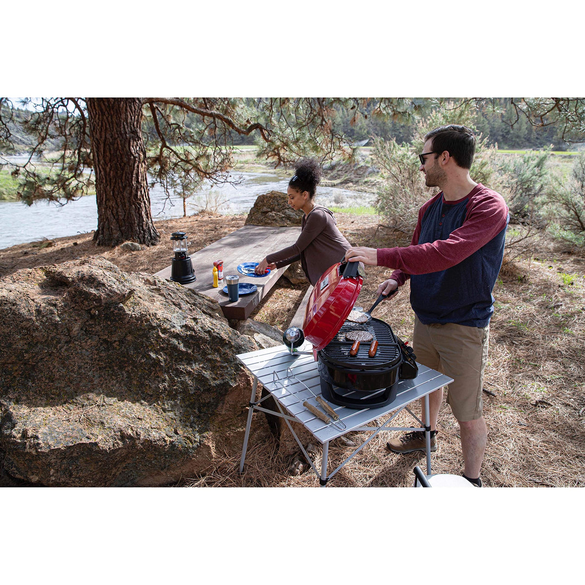 Portable 2-Burner Tabletop Gas Grill I8483